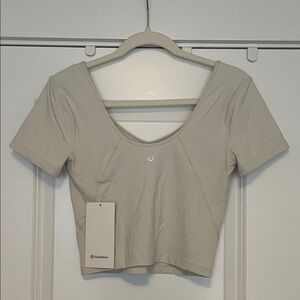 NWT Lululemon Align T-Shirt White Opal SIZE 6